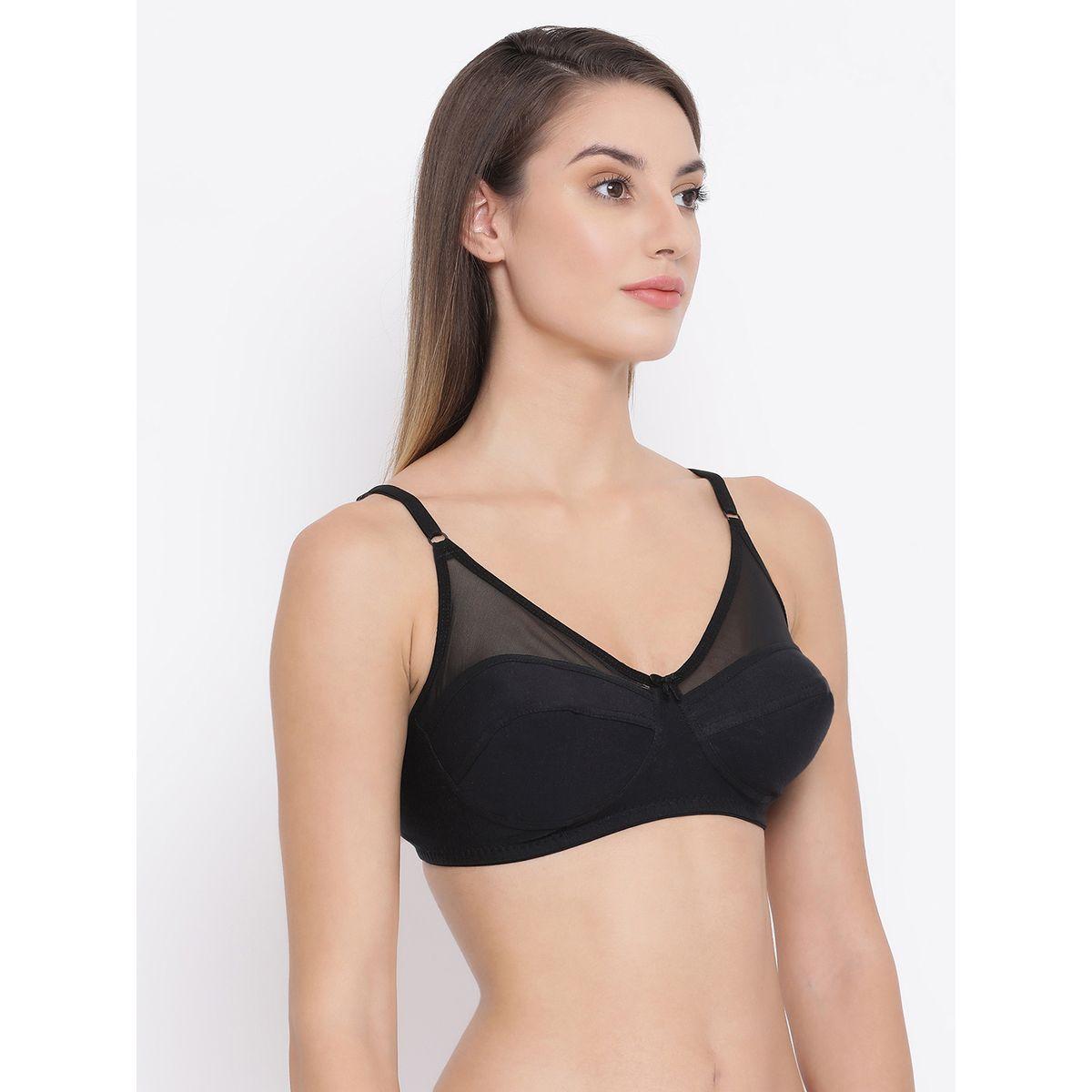 صدرية بتغطية كاملة وغير مبطنة مع تفاصيل شبكية كلوفيا × ستايلي-women-clothing-lingerie-bras-image-3