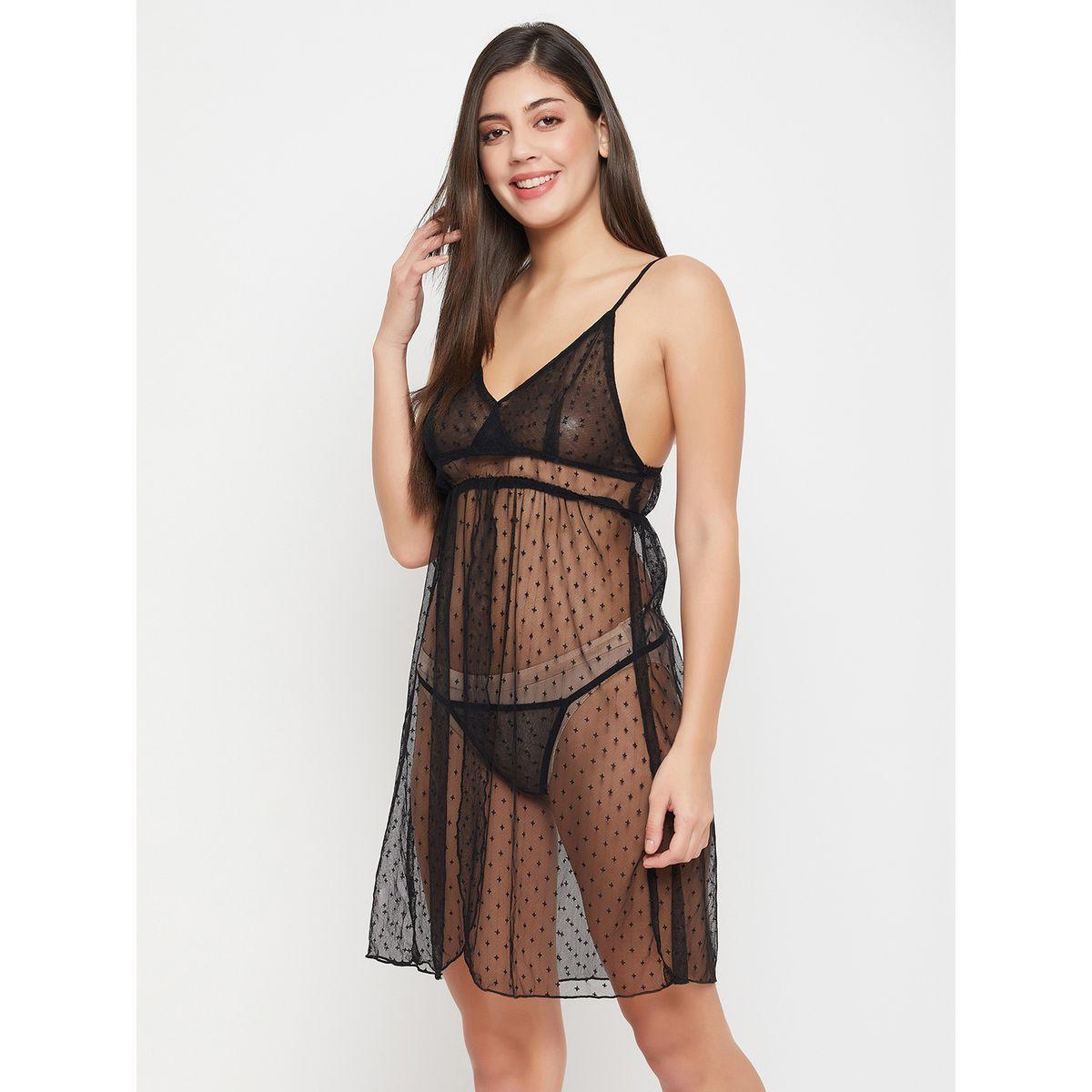 مجموعة من بيبي دول مع ثونغ كلوفيا × ستايلي-women-clothing-lingerie-babydollsandbodysuits-image-3