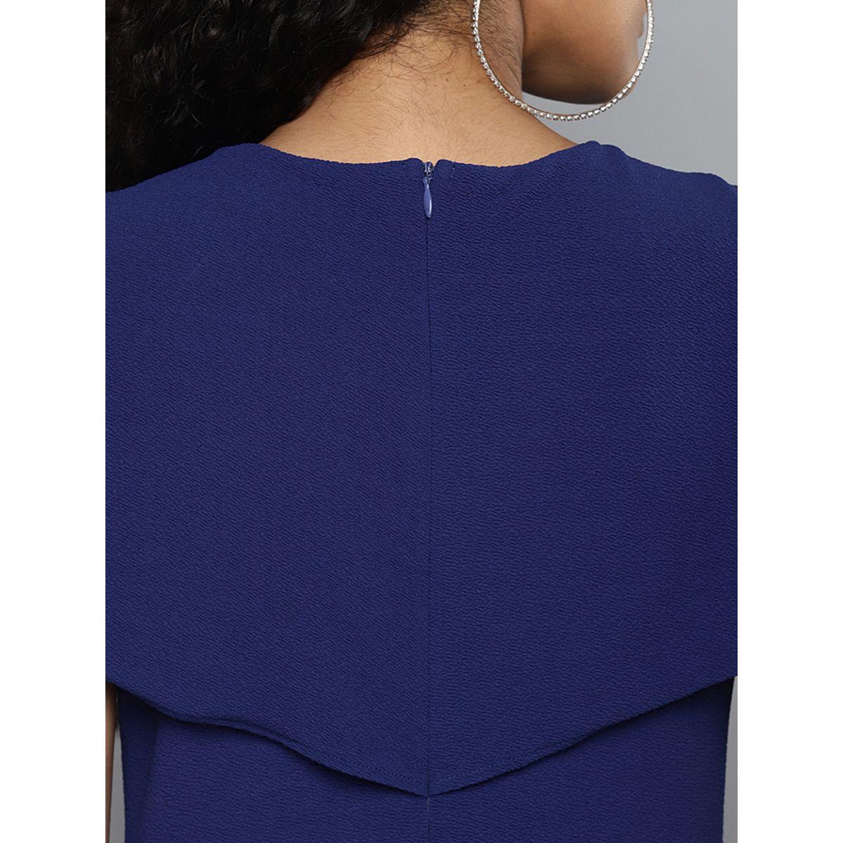 Sassafras X Styli  Solid Bodycon Cape Sleeve Midi Dress-women-clothing-dresses-image-5
