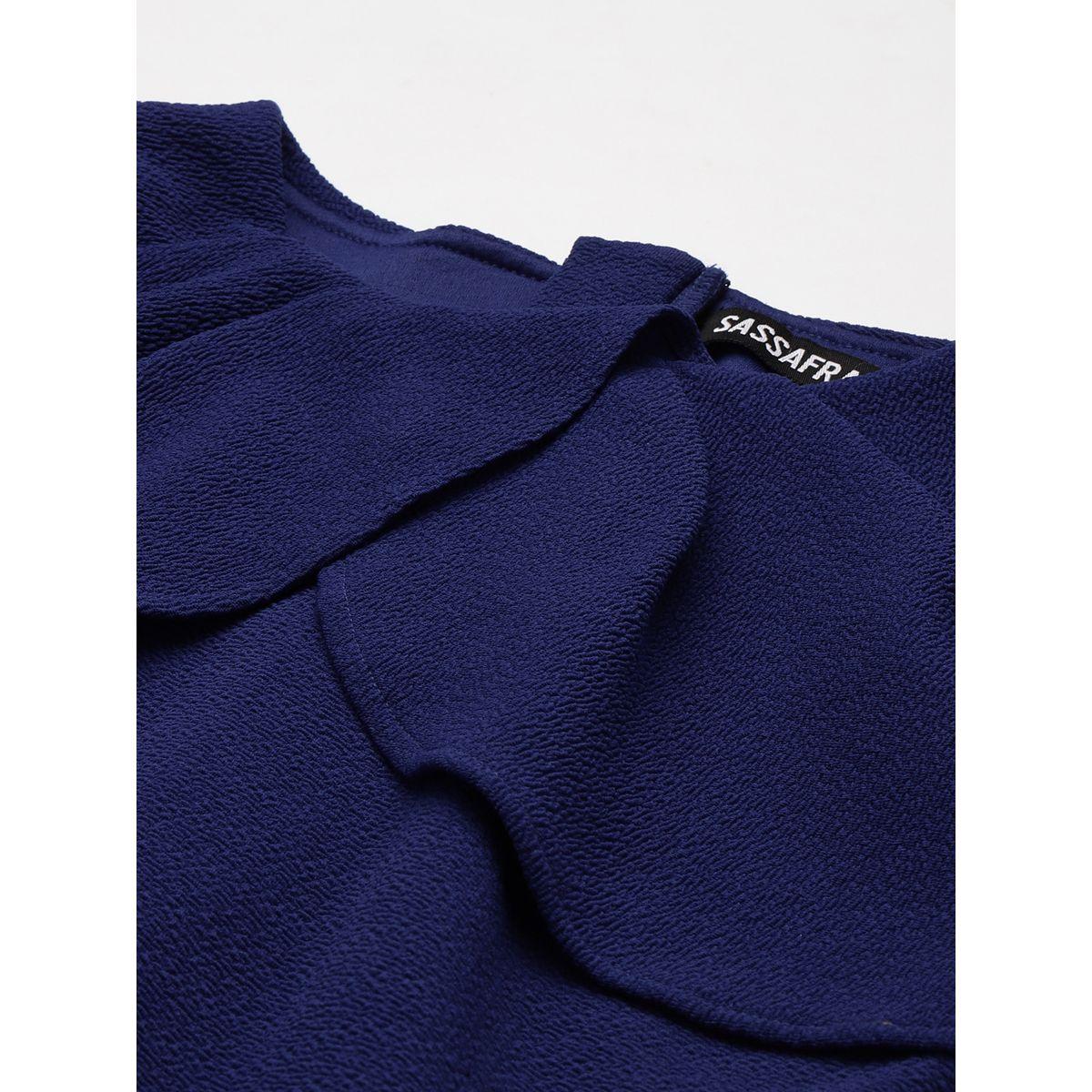 Sassafras X Styli  Solid Bodycon Cape Sleeve Midi Dress-women-clothing-dresses-image-6