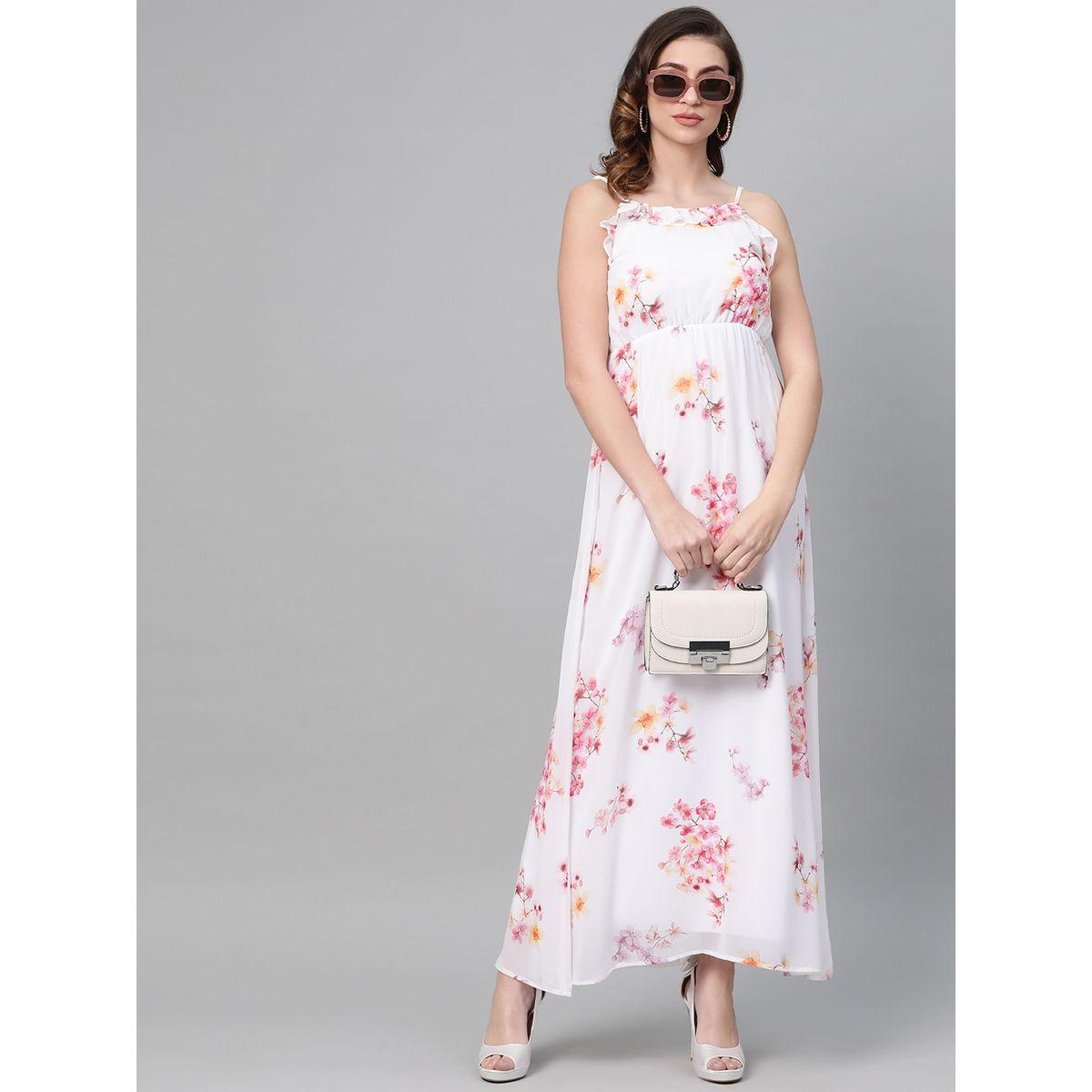 فستان طويل بحمالات وتفاصيل كشكش ساسافراس × ستايلي-women-clothing-dresses-image-4