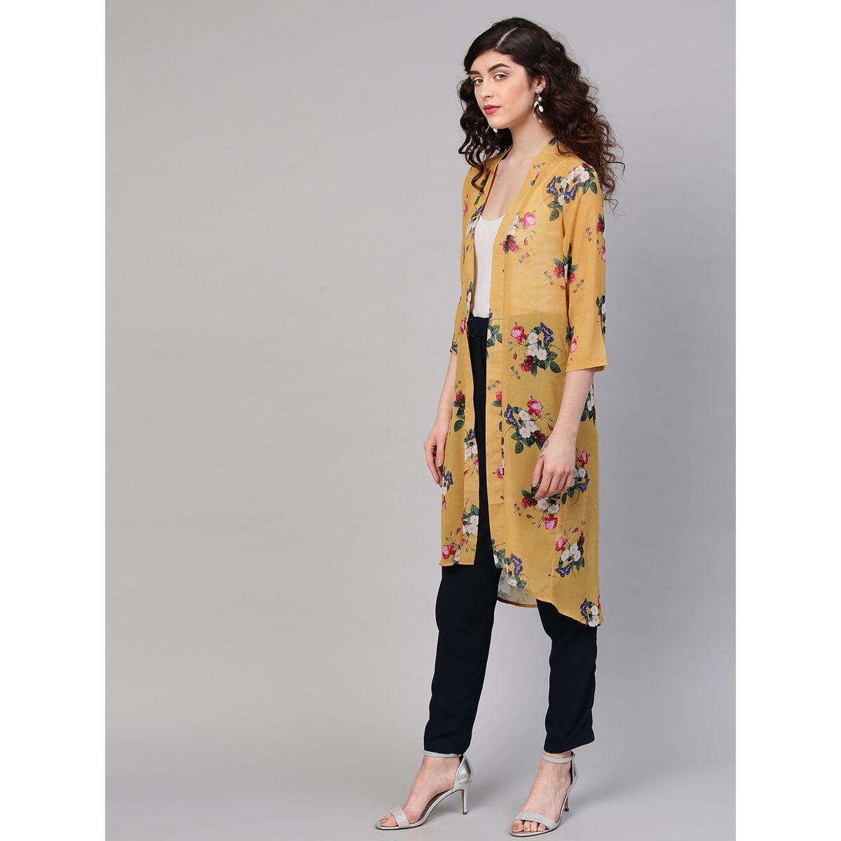 Sassafras X Styli  Floral Print Open Front Shrug-women-clothing-shirtsandblouses-shirts-image-2