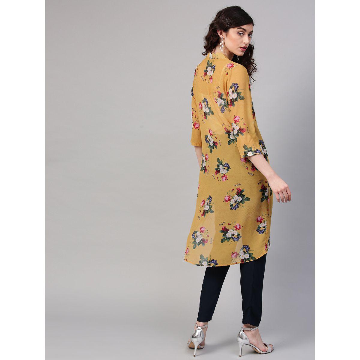 Sassafras X Styli  Floral Print Open Front Shrug-women-clothing-shirtsandblouses-shirts-image-3