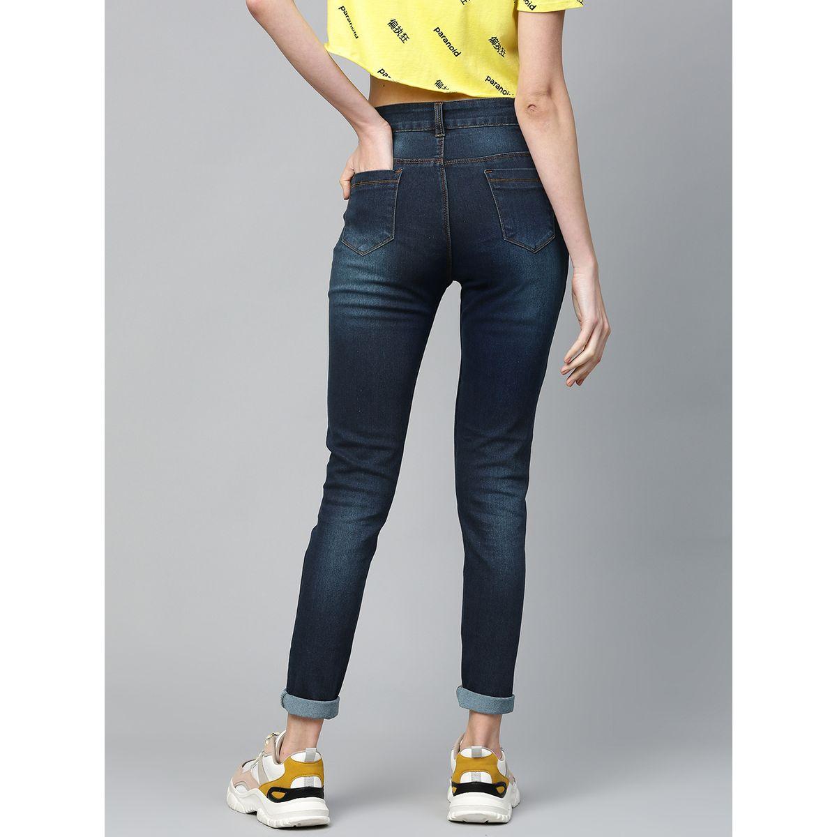 جينز بتفاصيل مشطوفة وقصة سليم فت ساسافراس × ستايلي-women-clothing-bottoms-jeans-image-3