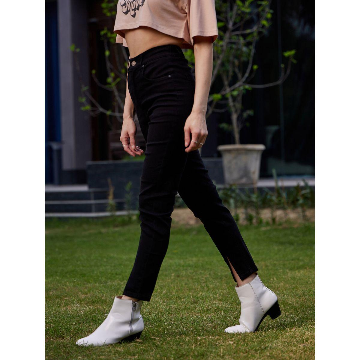 جينز سكيني بحافة مزينة بشق ساسافراس × ستايلي-women-clothing-bottoms-jeans-image-3