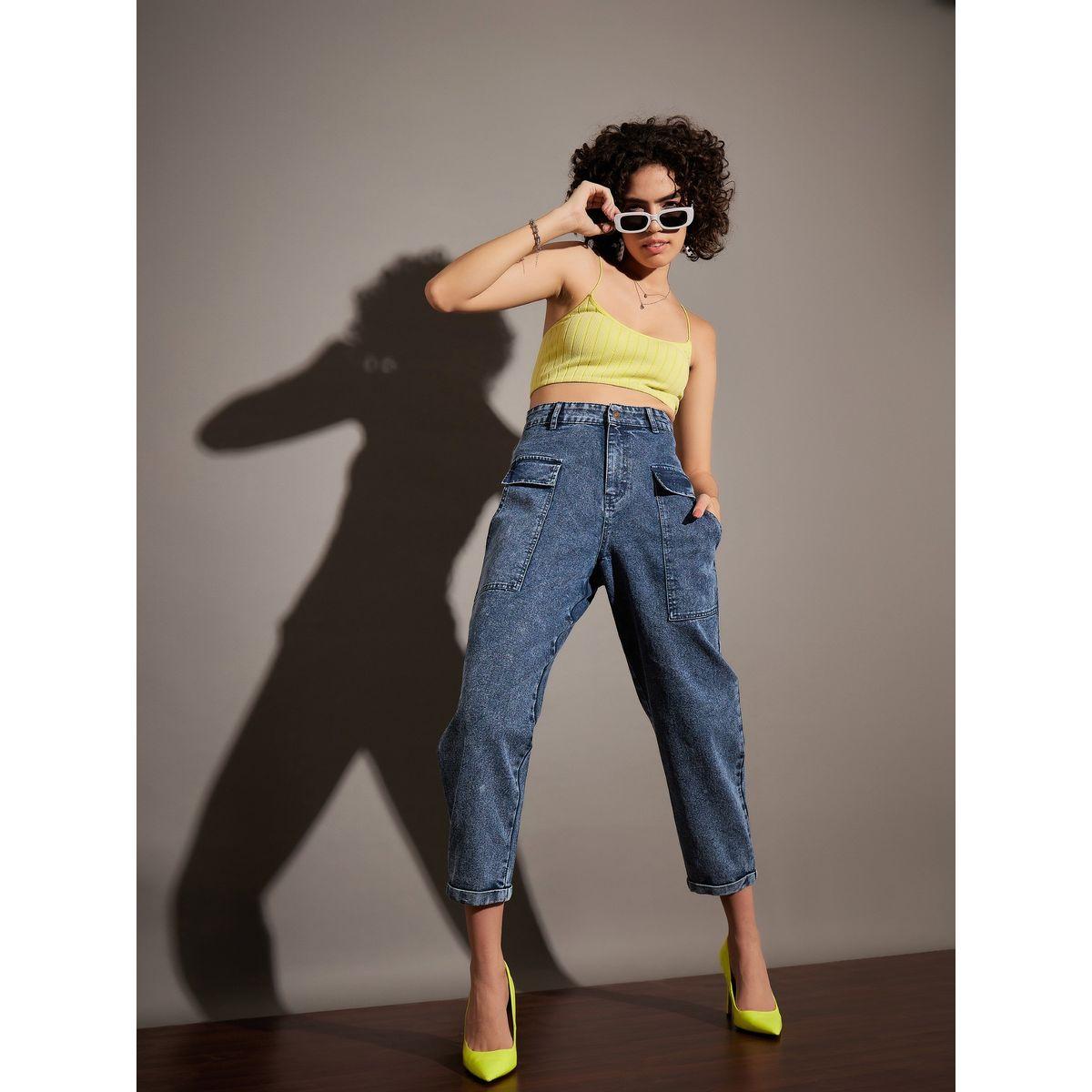 Sassafras X Styli  Pocket Detail Washed Balloon Fit Jeans-women-clothing-bottoms-jeans-image-2