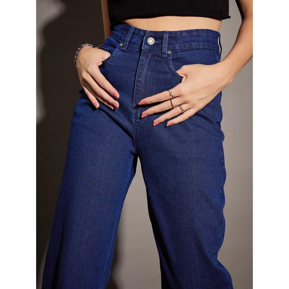 Sassafras X Styli  High Rise Straight Fit Jeans-women-clothing-bottoms-jeans-image-4