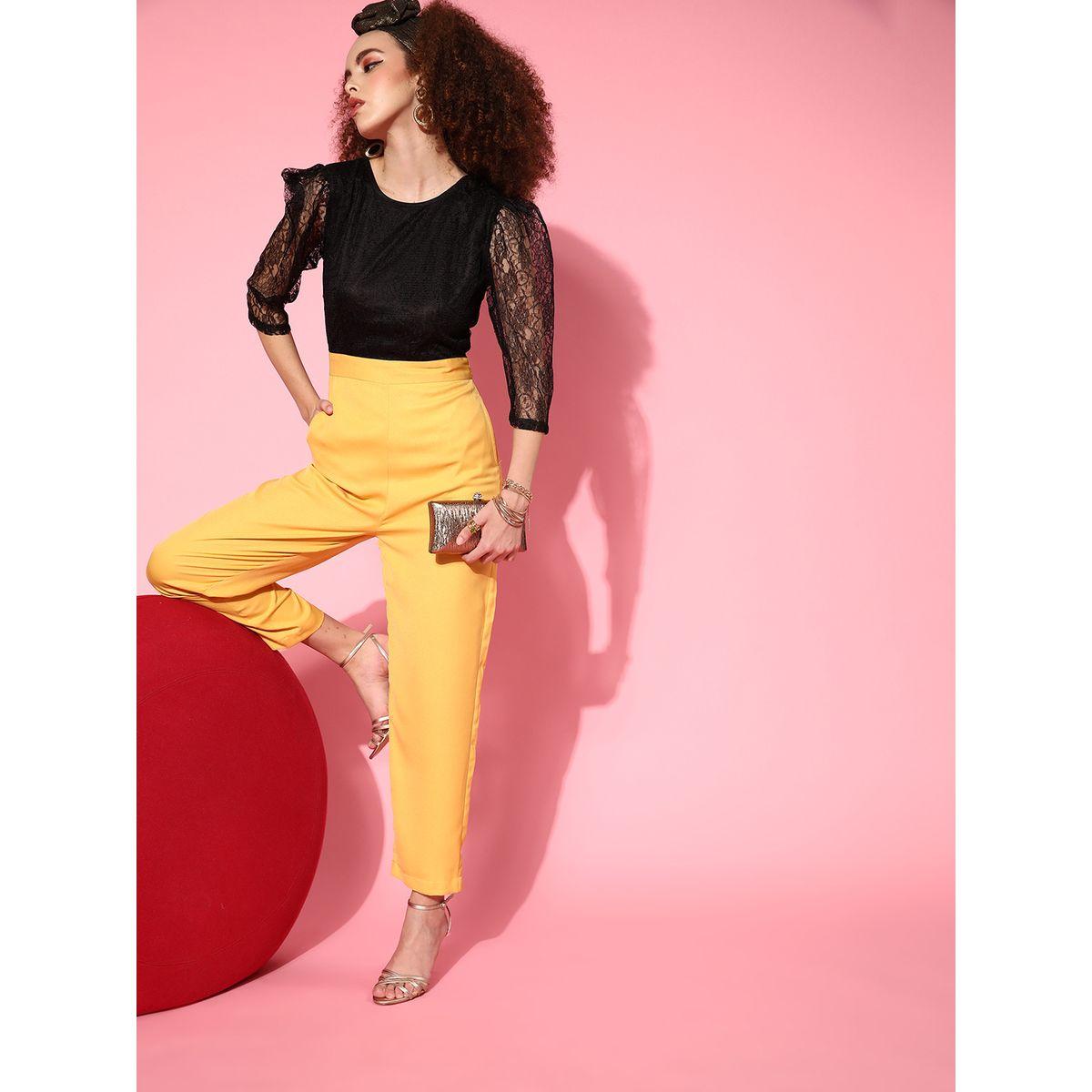 Sassafras X Styli  Lace Detail V Neck Back Contrast Jumpsuit-women-clothing-jumpsuits-image-1