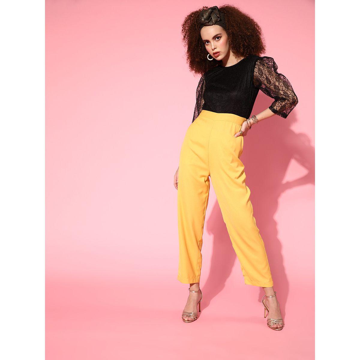 Sassafras X Styli  Lace Detail V Neck Back Contrast Jumpsuit-women-clothing-jumpsuits-image-3