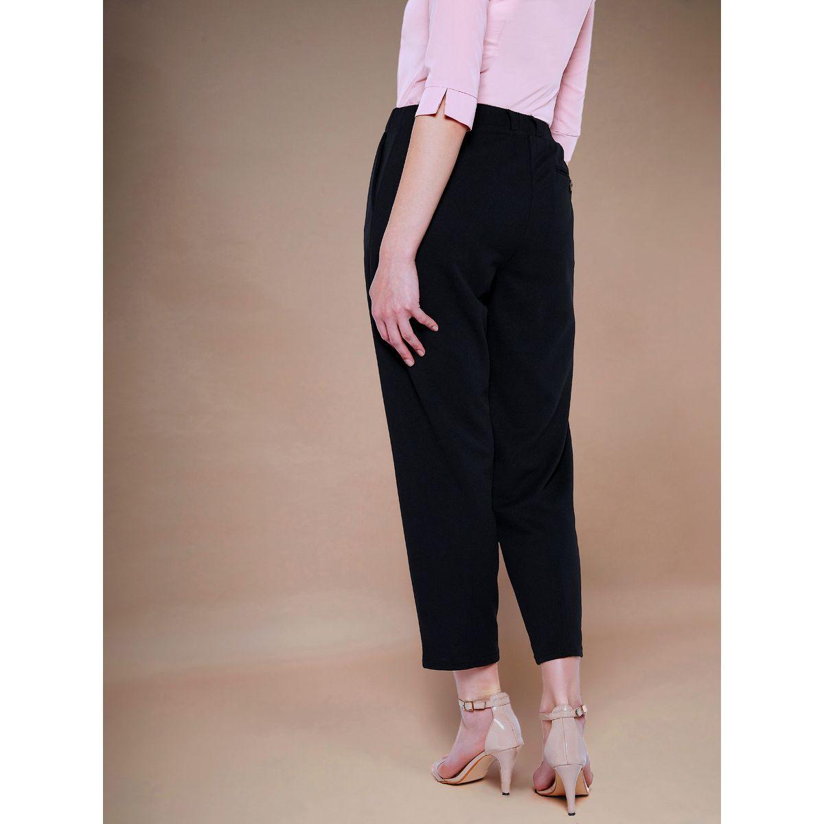 بنطال بقصة مستدقة مع كسرات وجيوب ساسافراس × ستايلي-women-clothing-bottoms-trousers-image-5