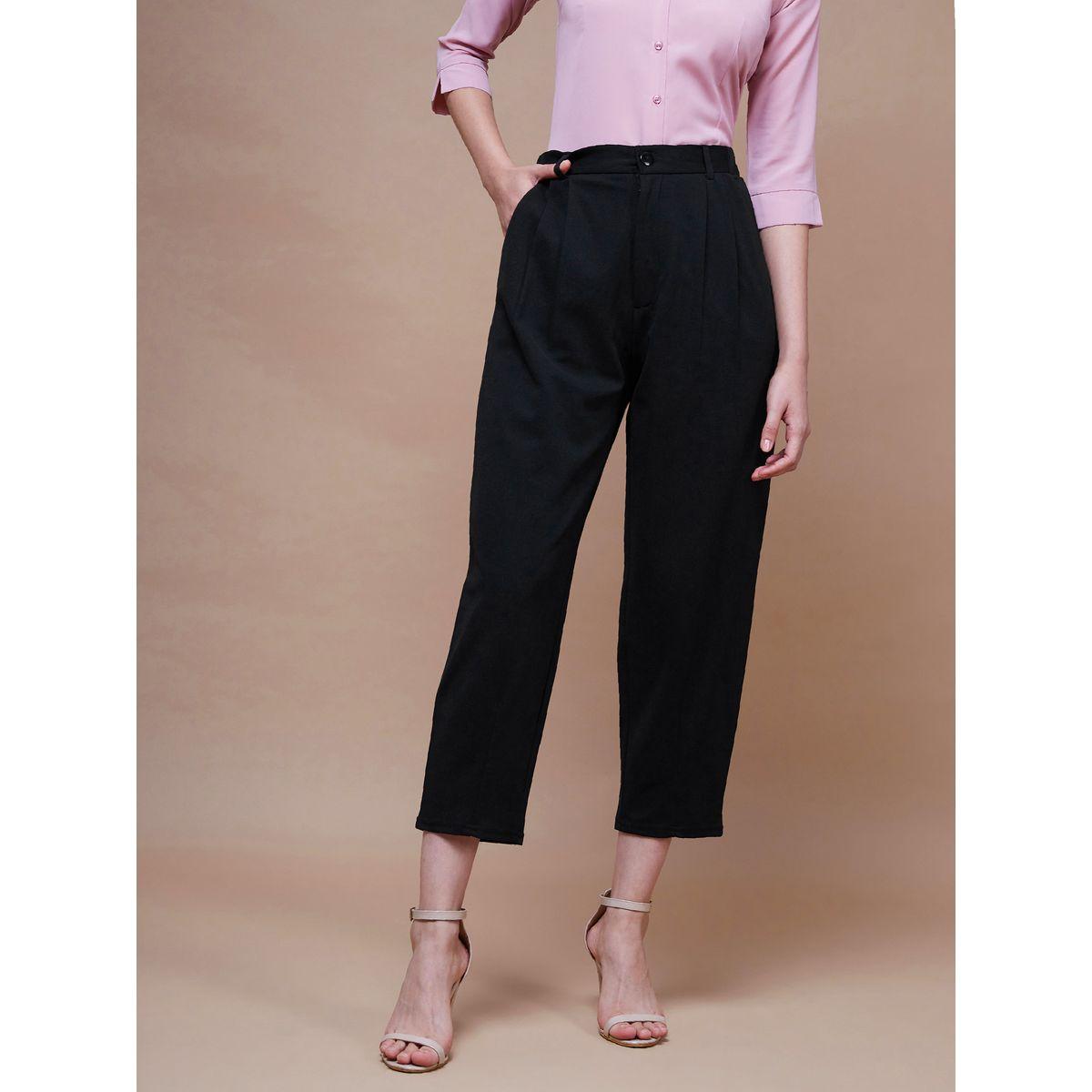 بنطال بقصة مستدقة مع كسرات وجيوب ساسافراس × ستايلي-women-clothing-bottoms-trousers-image-8