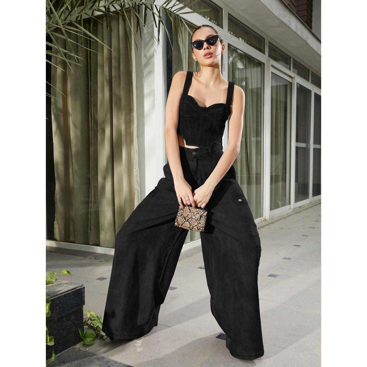 بنطال واسع الارجل بنمط كارجو ساسافراس × ستايلي-women-clothing-bottoms-trousers-image-7