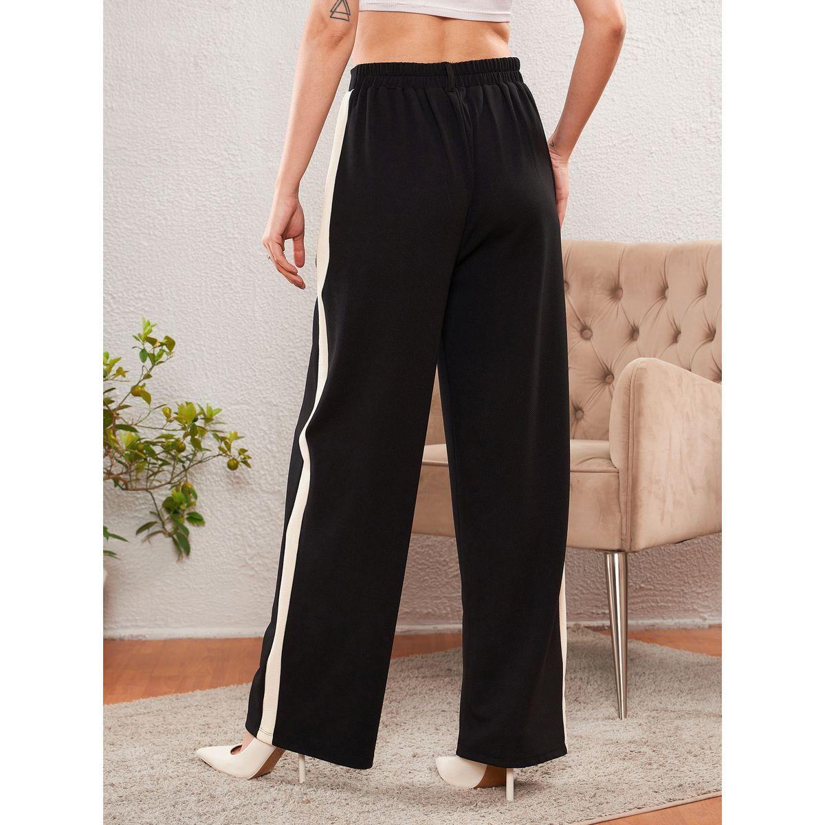 Sassafras X Styli  Side Tape Straight Pants with Pockets-women-clothing-bottoms-trousers-image-5