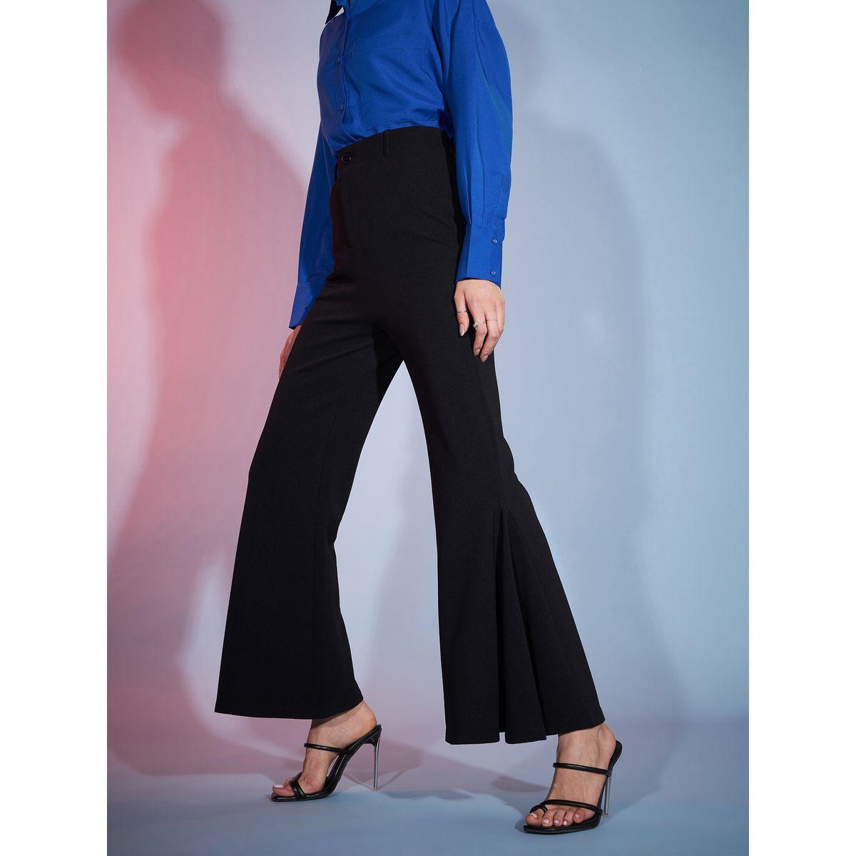 بنطال بخصر مرتفع مع كسرات ساسافراس × ستايلي-women-clothing-bottoms-trousers-image-3