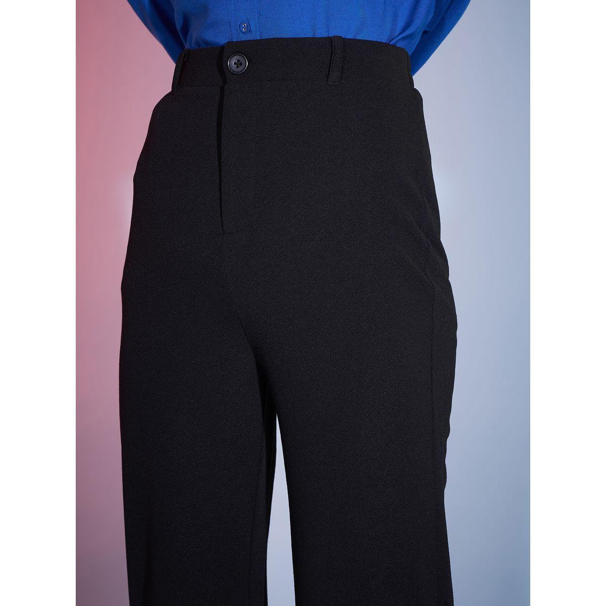 بنطال بخصر مرتفع مع كسرات ساسافراس × ستايلي-women-clothing-bottoms-trousers-image-4