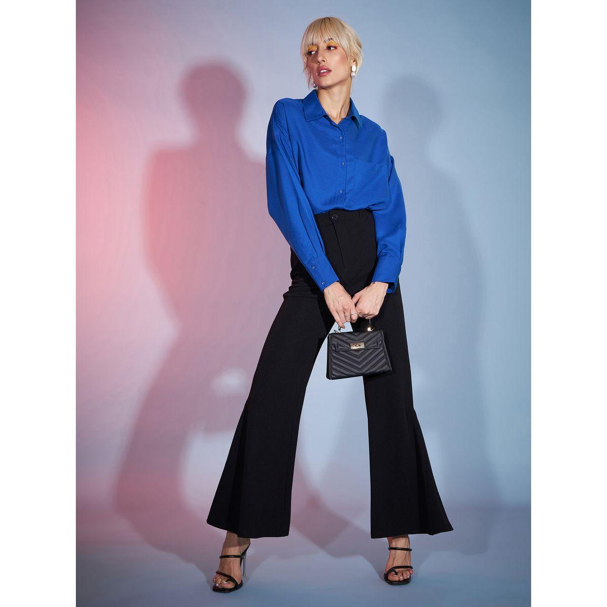 بنطال بخصر مرتفع مع كسرات ساسافراس × ستايلي-women-clothing-bottoms-trousers-image-7