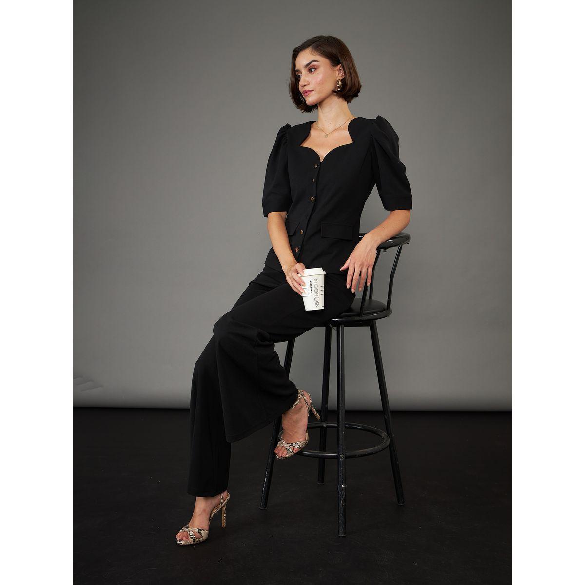 Sassafras X Styli  Mid Rise Bell Bottom Pants-women-clothing-bottoms-trousers-image-6