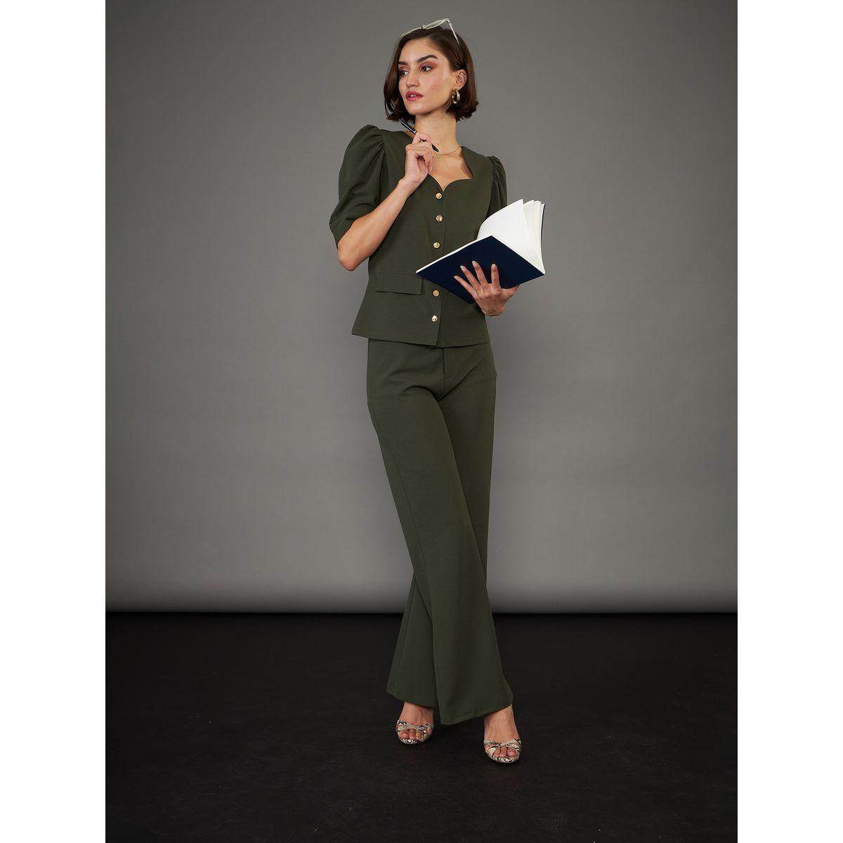 Sassafras X Styli  Mid Rise Bell Bottom Pants-women-clothing-bottoms-trousers-image-2