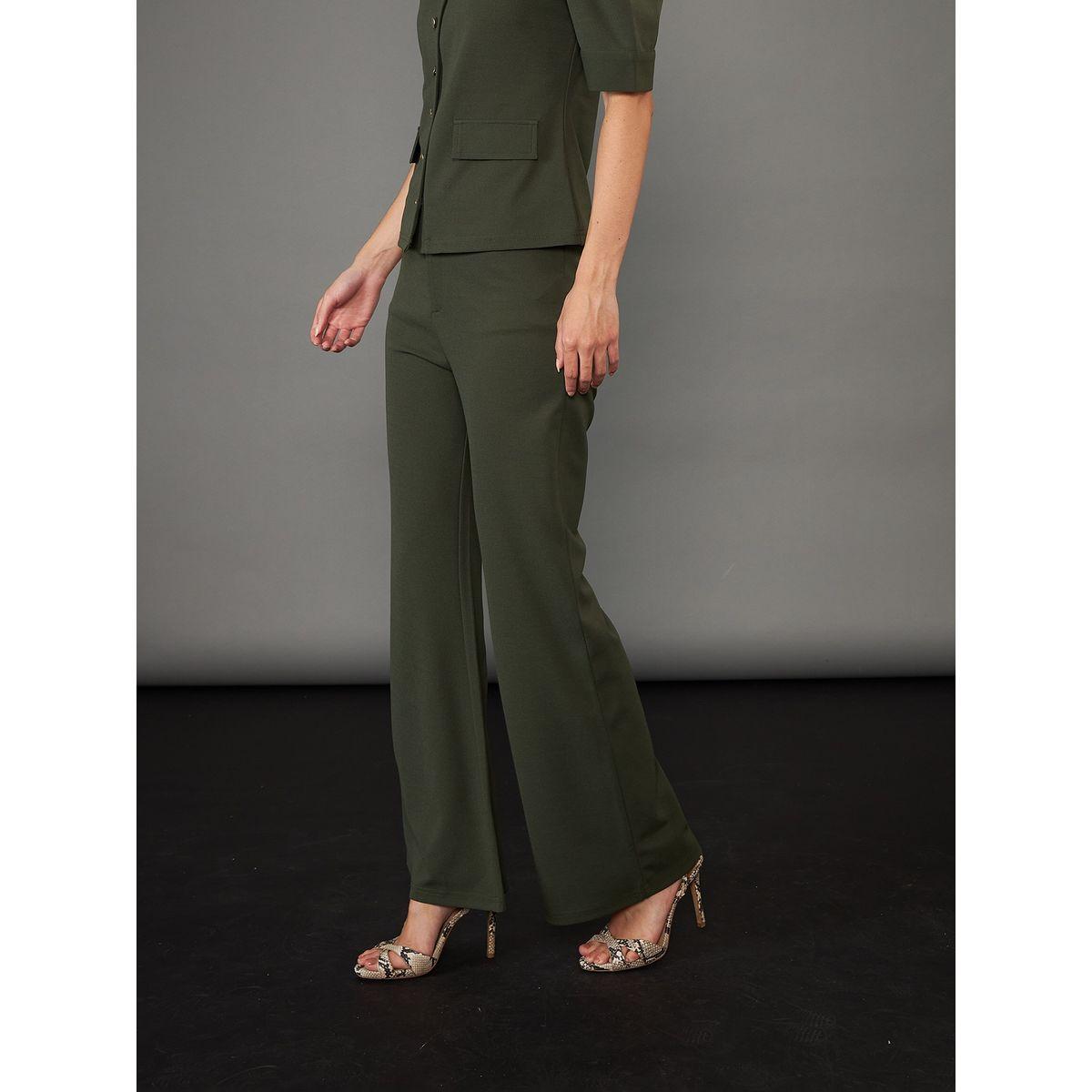Sassafras X Styli  Mid Rise Bell Bottom Pants-women-clothing-bottoms-trousers-image-3