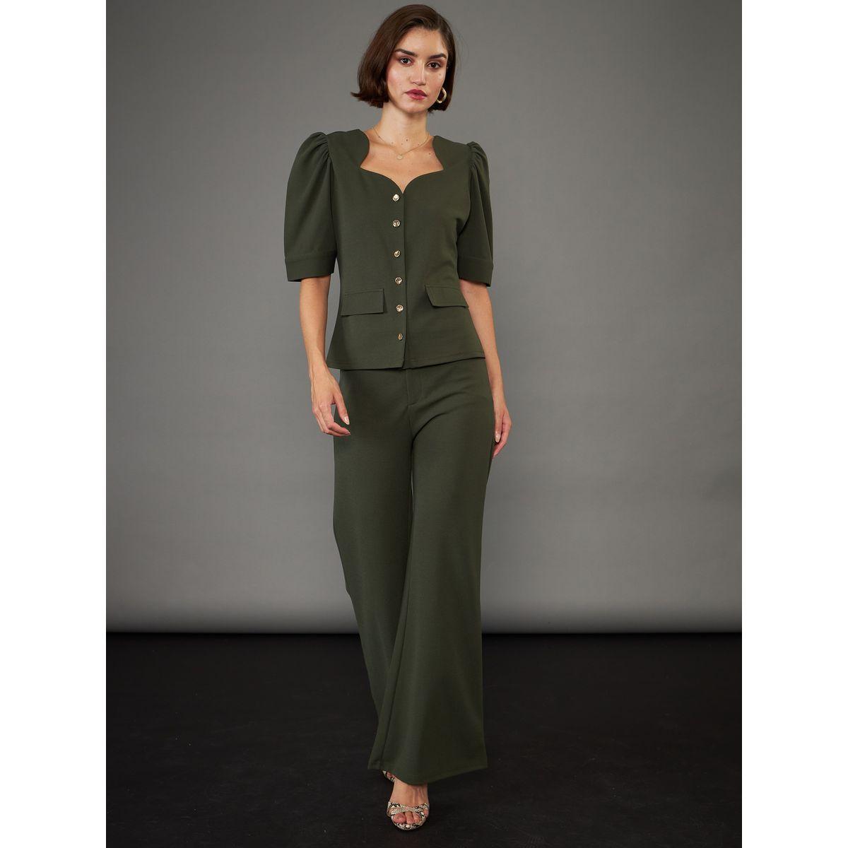 Sassafras X Styli  Mid Rise Bell Bottom Pants-women-clothing-bottoms-trousers-image-7