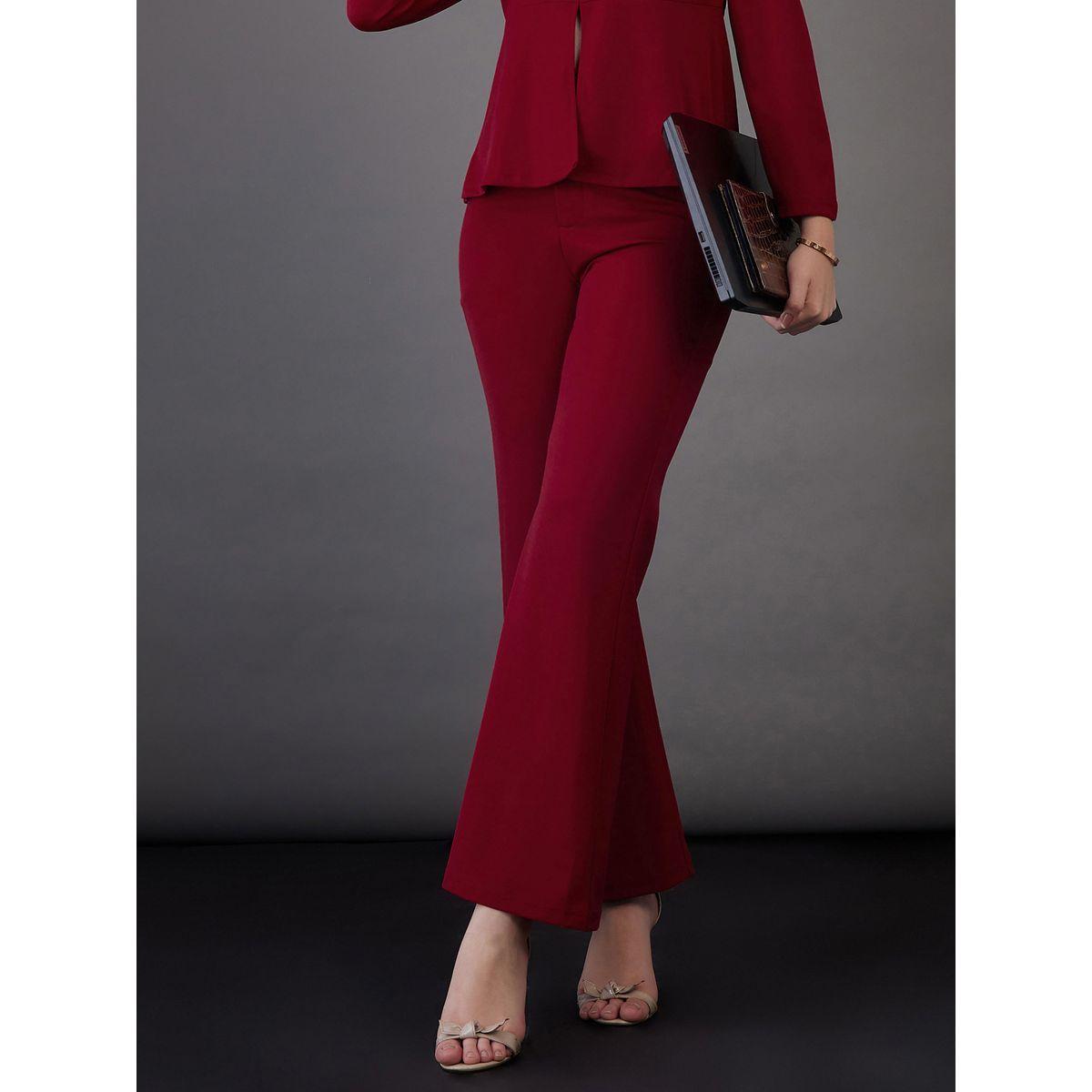 Sassafras X Styli  Mid Rise Bell Bottom Pants-women-clothing-bottoms-trousers-image-1