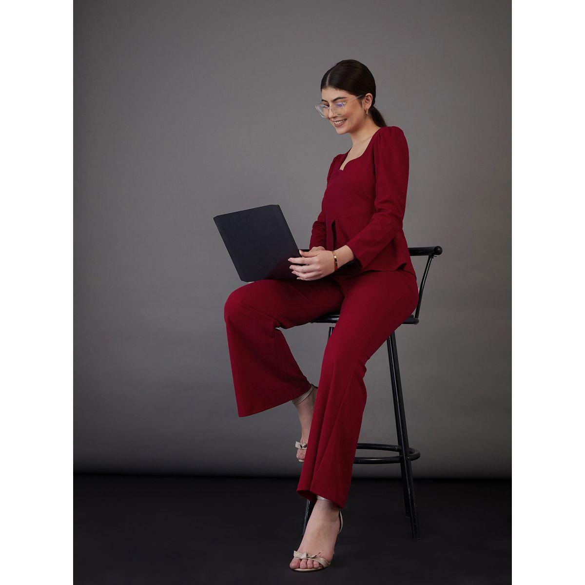 Sassafras X Styli  Mid Rise Bell Bottom Pants-women-clothing-bottoms-trousers-image-2