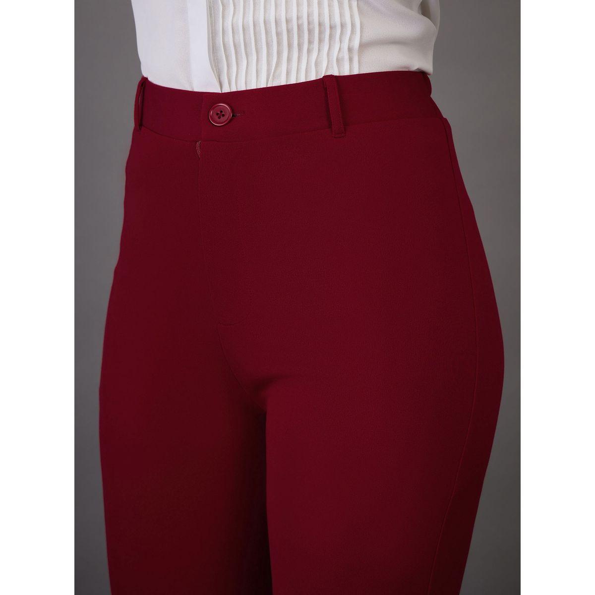 Sassafras X Styli  Mid Rise Bell Bottom Pants-women-clothing-bottoms-trousers-image-4