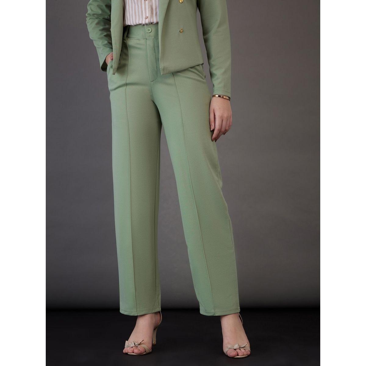 بنطال بقصة ارجل مستقيمة مع جيوب ساسافراس × ستايلي-women-clothing-bottoms-trousers-image-1