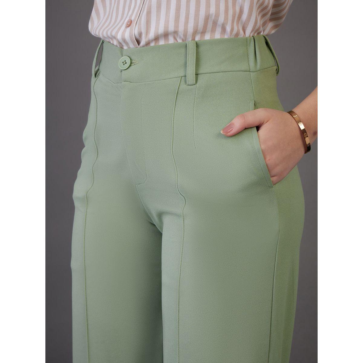 Sassafras X Styli  Mid Rise Pintuck Straight Leg Pants with Pockets-women-clothing-bottoms-trousers-image-4