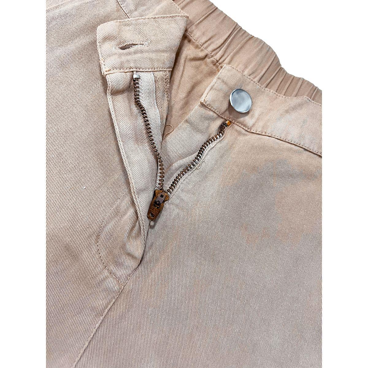 Sassafras X Styli  Denim Wide Leg Pants with Half-Elastic Waistband-women-clothing-bottoms-trousers-image-5
