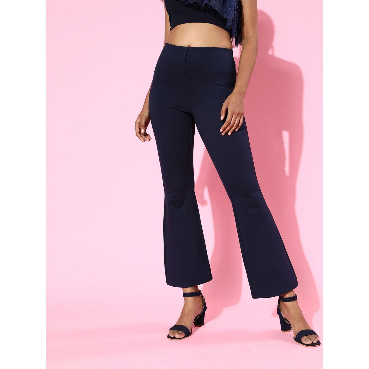 Sassafras X Styli  Mid Rise Bell Bottom Pants-women-clothing-bottoms-trousers-image-1