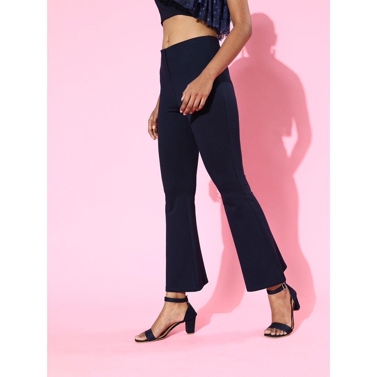 Sassafras X Styli  Mid Rise Bell Bottom Pants-women-clothing-bottoms-trousers-image-2