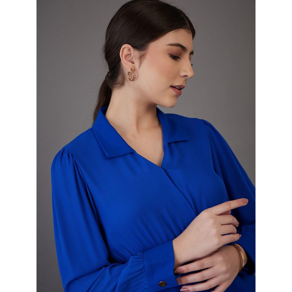Sassafras X Styli  Button Detail Peplum Top & Front Slit Midi Skirt Co-Ord-women-clothing-coordsets-image-4