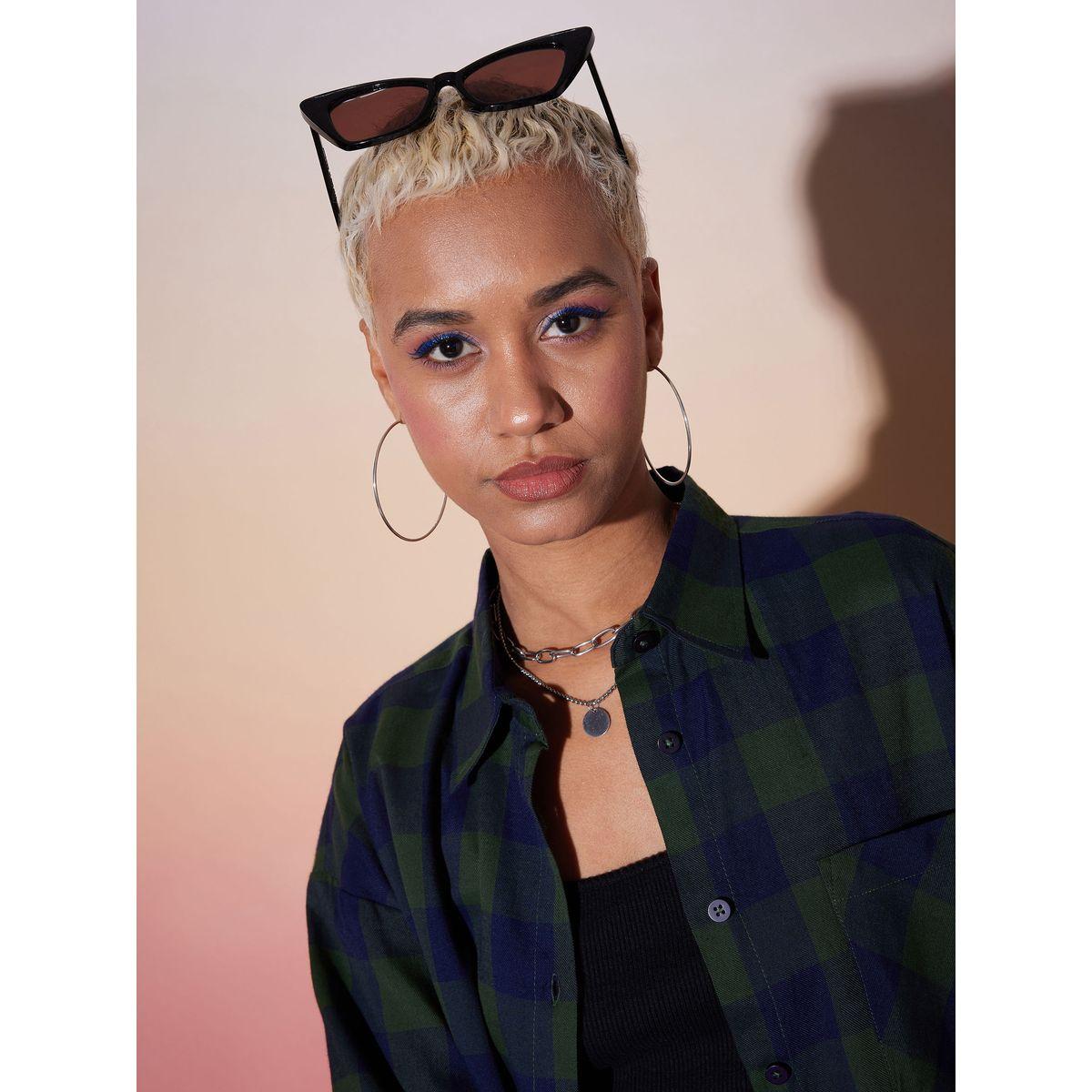Sassafras X Styli  Checked Long Sleeve Shirt & Pants Co-Ords-women-clothing-coordsets-image-4