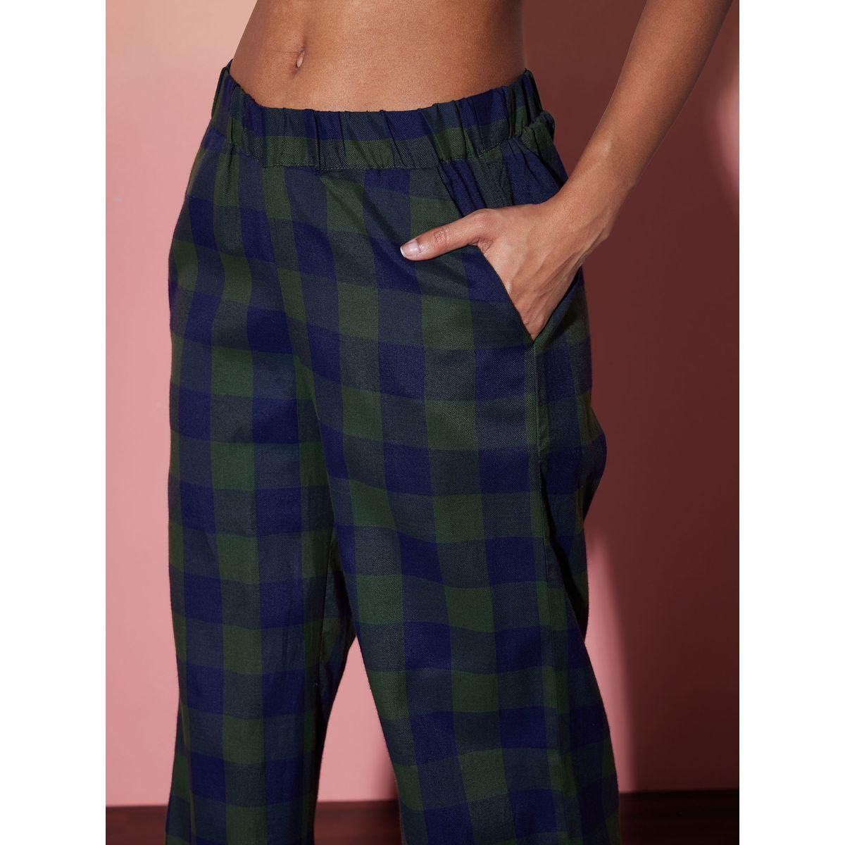 Sassafras X Styli  Checked Long Sleeve Shirt & Pants Co-Ords-women-clothing-coordsets-image-5