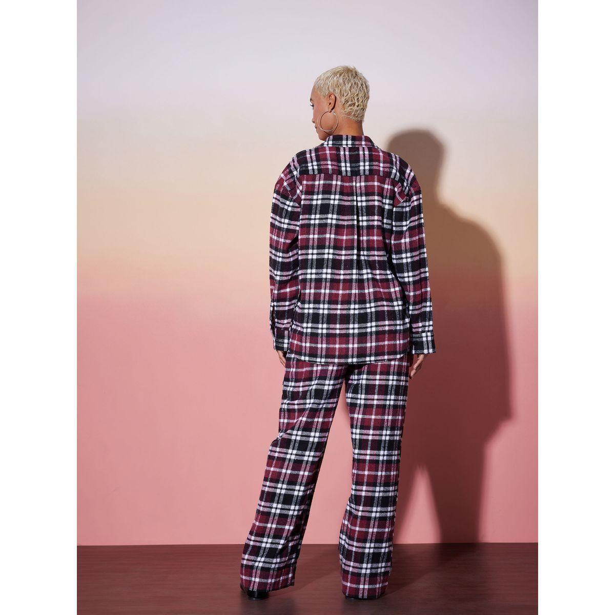 طقم منسق من بنطال مع بلوزة باكمام طويلة ساسافراس × ستايلي-women-clothing-coordsets-image-6