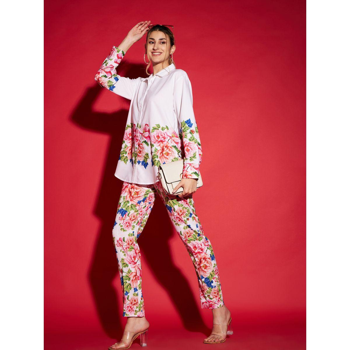 طقم منسق من بنطال بارجل مستدقة وبلوزة فضفاضة ساسافراس × ستايلي-women-clothing-coordsets-image-6