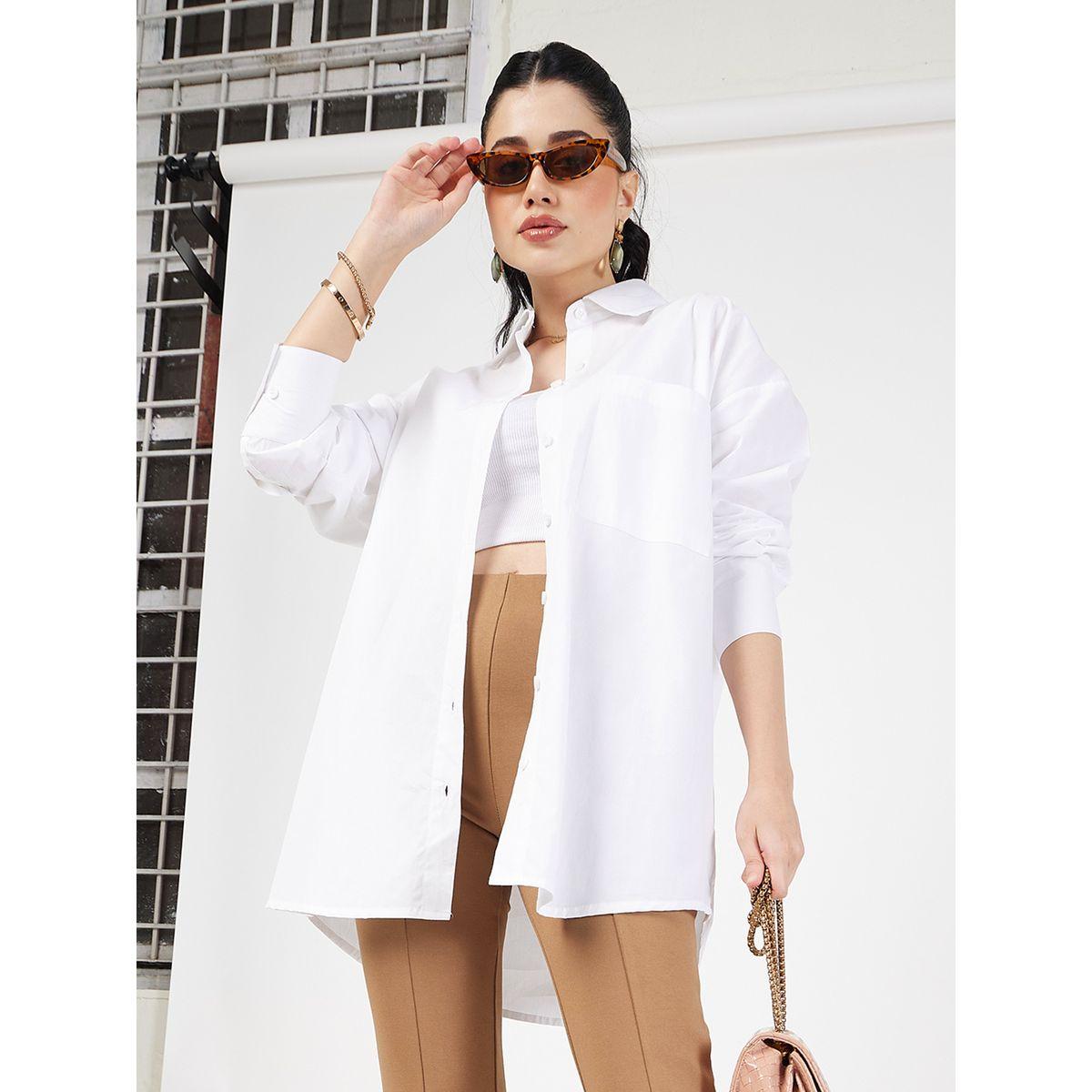 بلوزة واسعة بجيب على الصدر مع اكمام طويلة ساسافراس × ستايلي-women-clothing-shirtsandblouses-shirts-image-1
