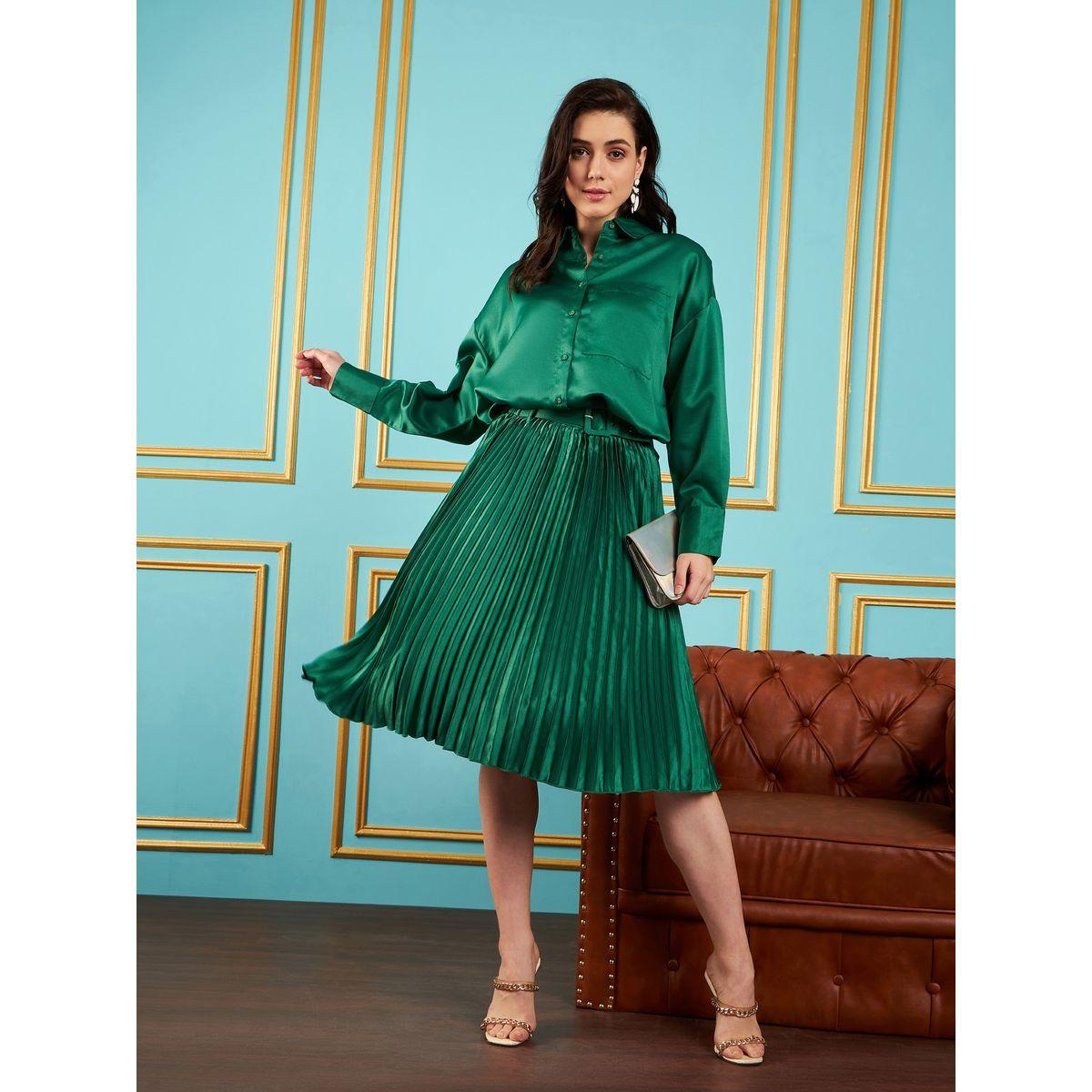 بلوزة ساتان بجيب على الصدر مع اكمام طويلة ساسافراس × ستايلي-women-clothing-shirtsandblouses-shirts-image-2
