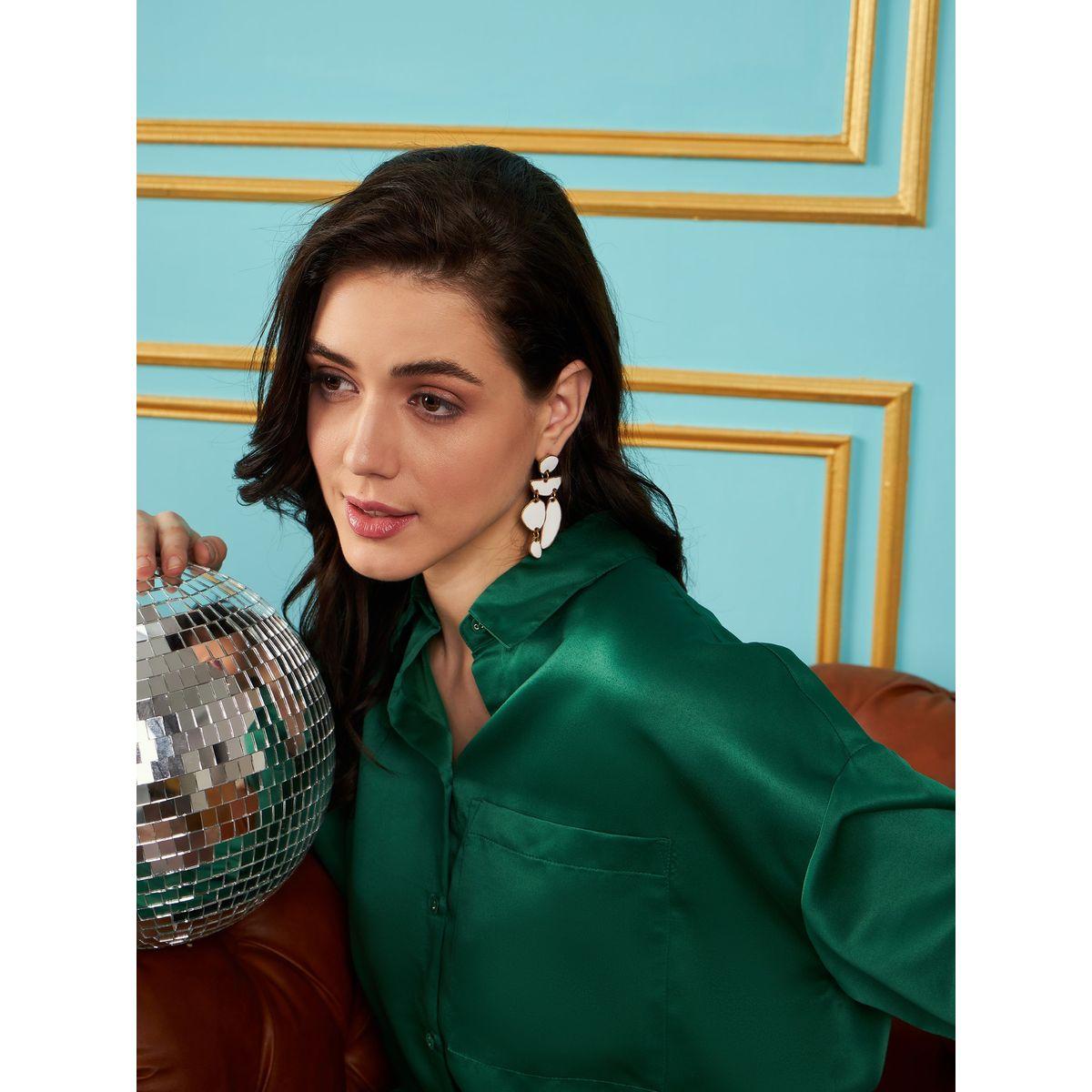 بلوزة ساتان بجيب على الصدر مع اكمام طويلة ساسافراس × ستايلي-women-clothing-shirtsandblouses-shirts-image-6