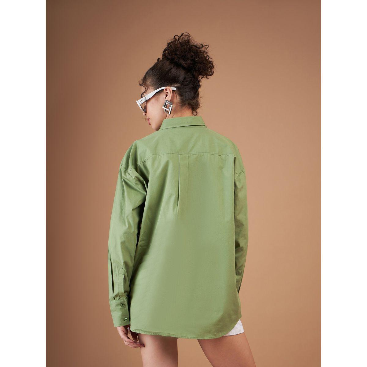 بلوزة سادة واسعة باكتاف منخفضة ساسافراس × ستايلي-women-clothing-shirtsandblouses-shirts-image-5