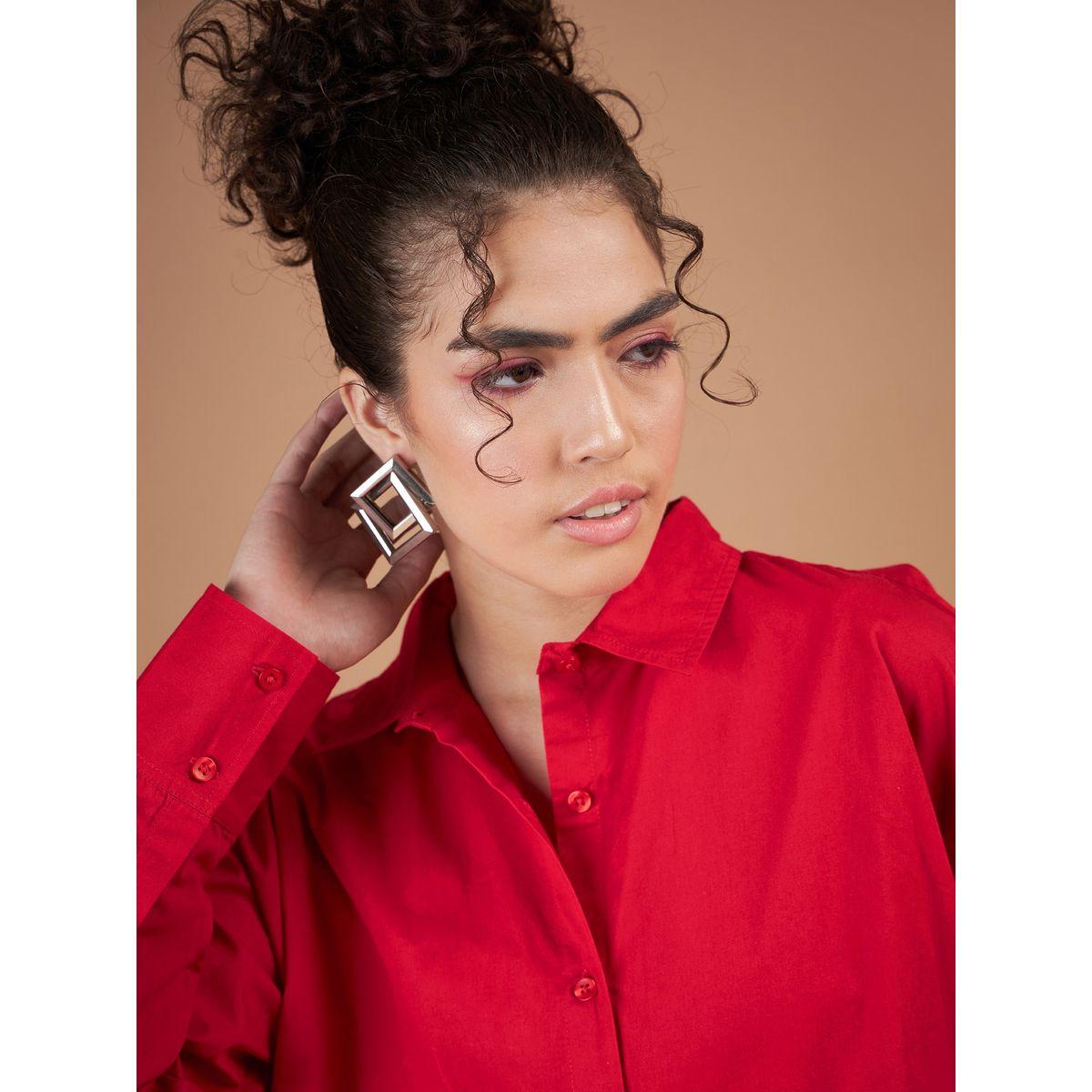 بلوزة سادة واسعة مع اكمام طويلة ساسافراس × ستايلي-women-clothing-shirtsandblouses-shirts-image-4