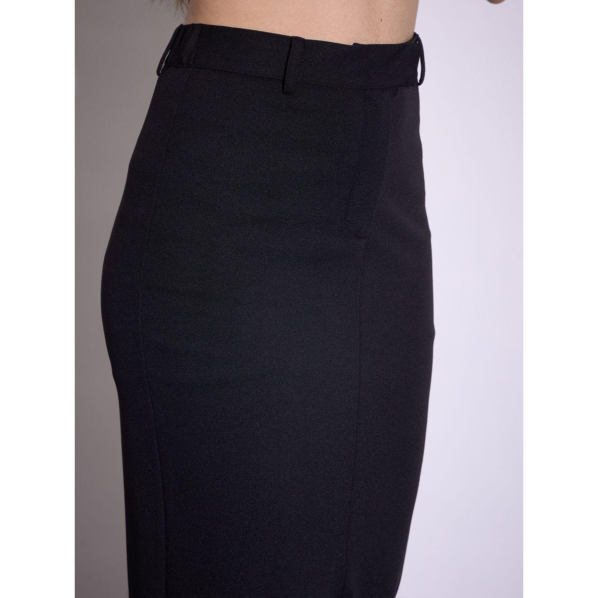 Sassafras X Styli  Front Slit Midi Skirt with Belt Loops-women-clothing-bottoms-skirts-image-4