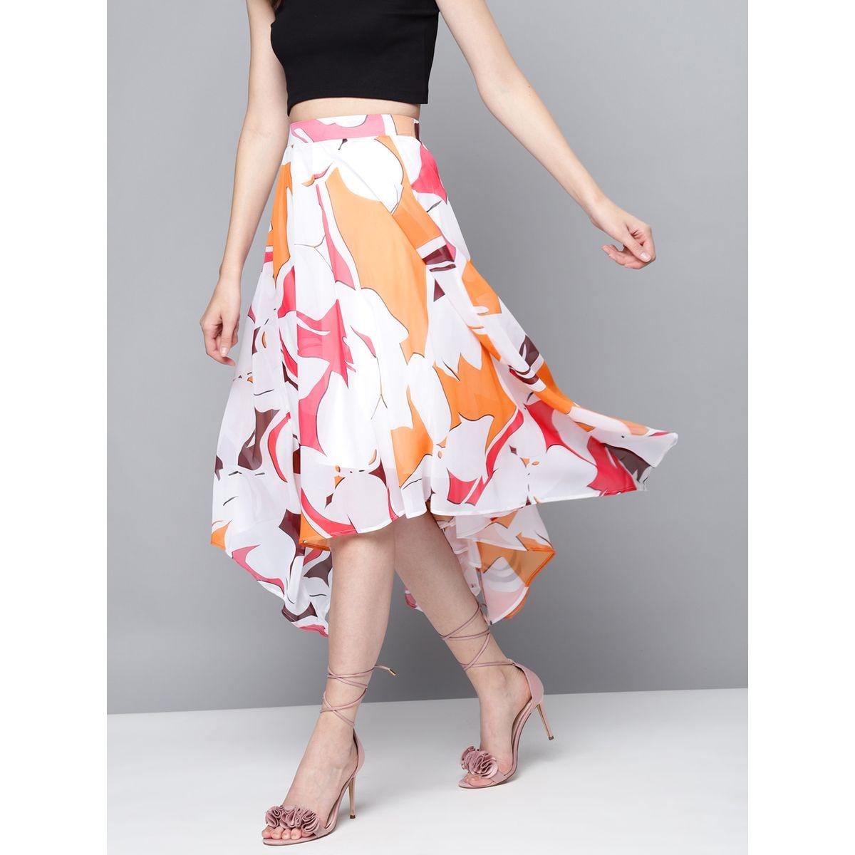 Sassafras X Styli  Floral Print Asymmetric Hem Skirt-women-clothing-bottoms-skirts-image-2