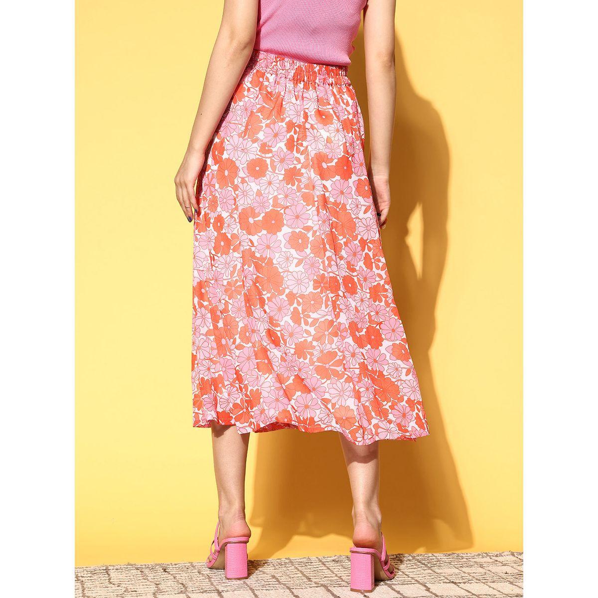 Sassafras X Styli  Floral Print A-Line Midi Skirt-women-clothing-bottoms-skirts-image-3