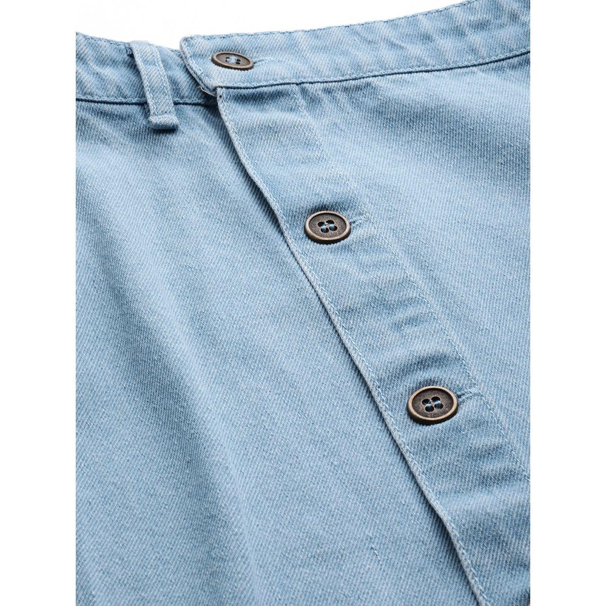 Sassafras X Styli  Front Button Detail Midi Skirt-women-clothing-bottoms-skirts-image-5