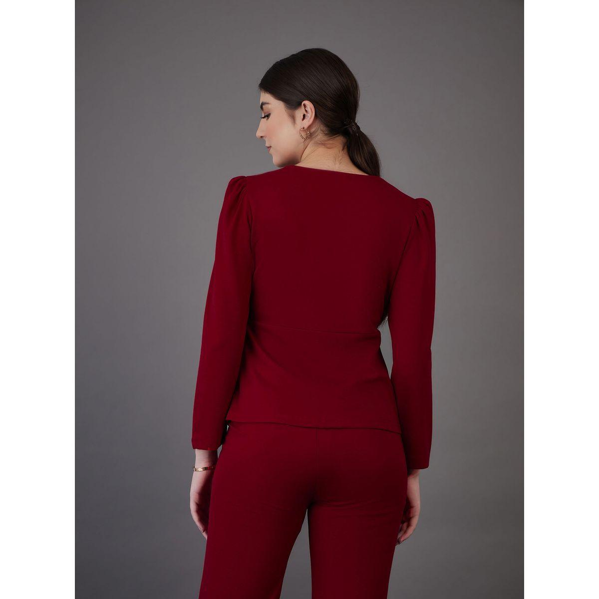 Sassafras X Styli  Sweetheart Neck Peplum Top with Front Slit-women-clothing-shirtsandblouses-blouses-image-5