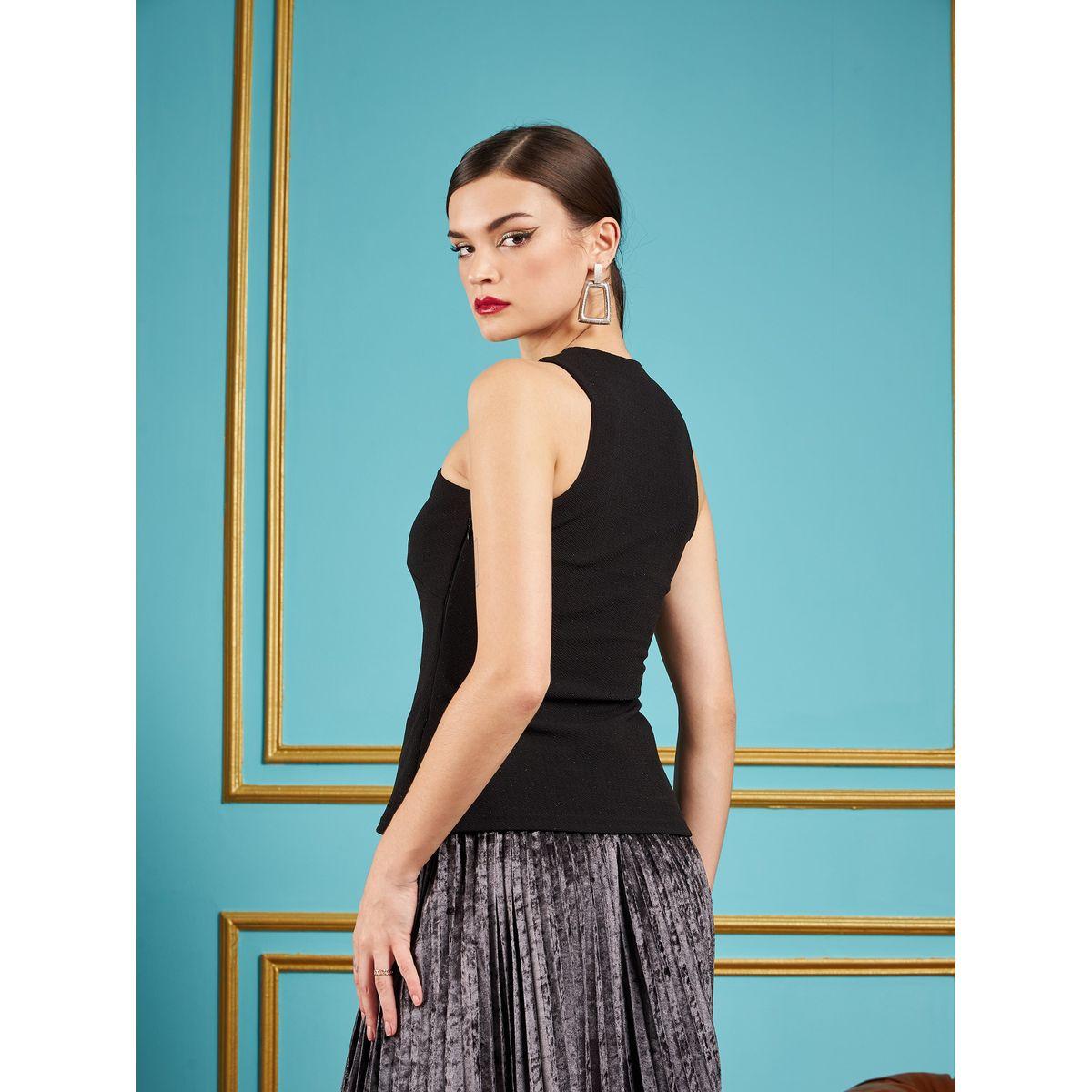 Sassafras X Styli  Criss Cross Halter Neck Top-women-clothing-shirtsandblouses-blouses-image-5