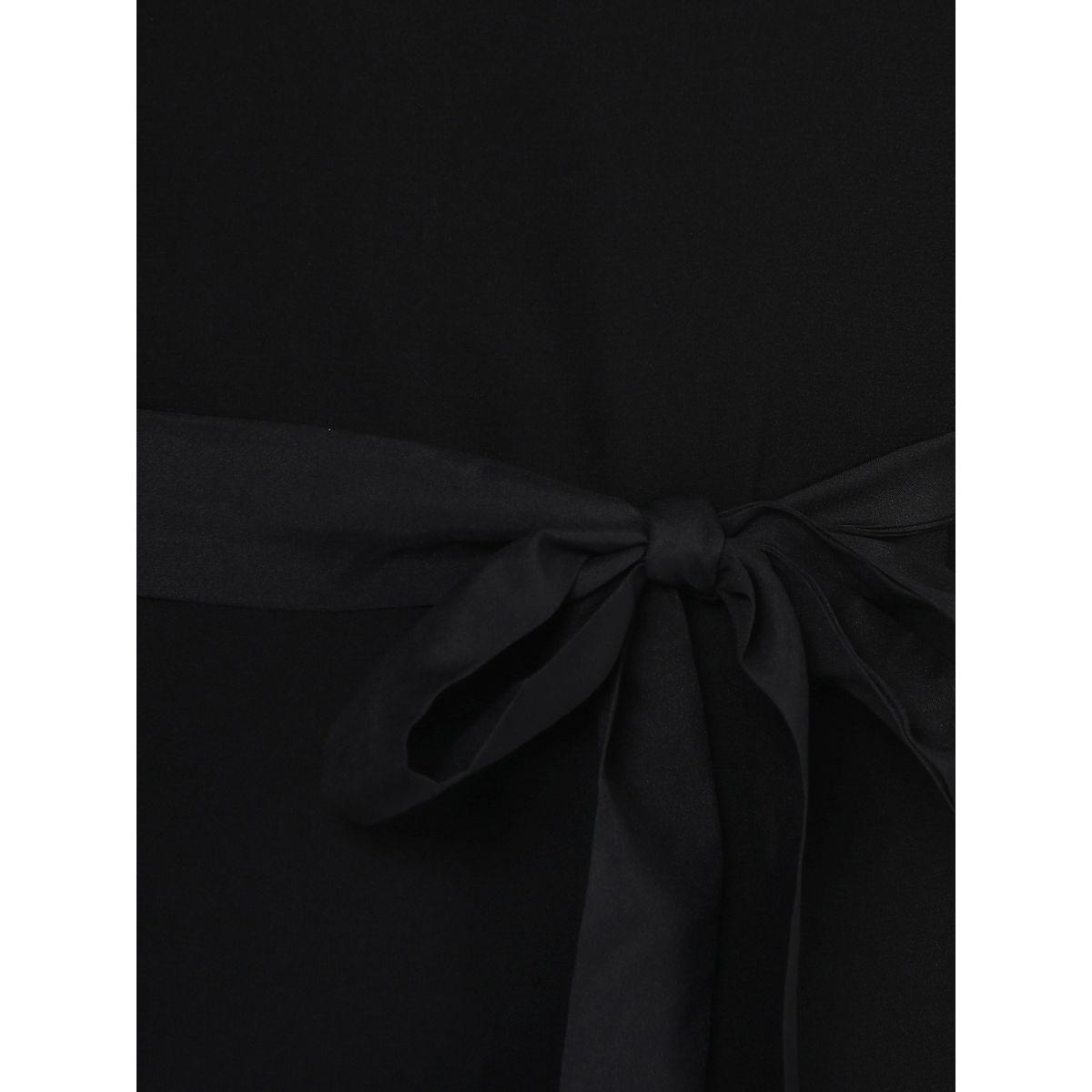 Sassafras X Styli  Scallop Edge Off Shoulder Top with Self Tie Up-women-clothing-shirtsandblouses-blouses-image-7