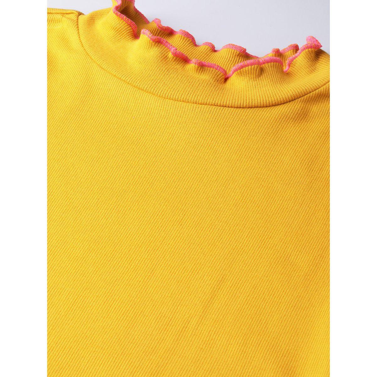 بلوزة مضلعة بتفاصيل مدروزة مع ياقة عالية ساسافراس × ستايلي-women-clothing-shirtsandblouses-blouses-image-5